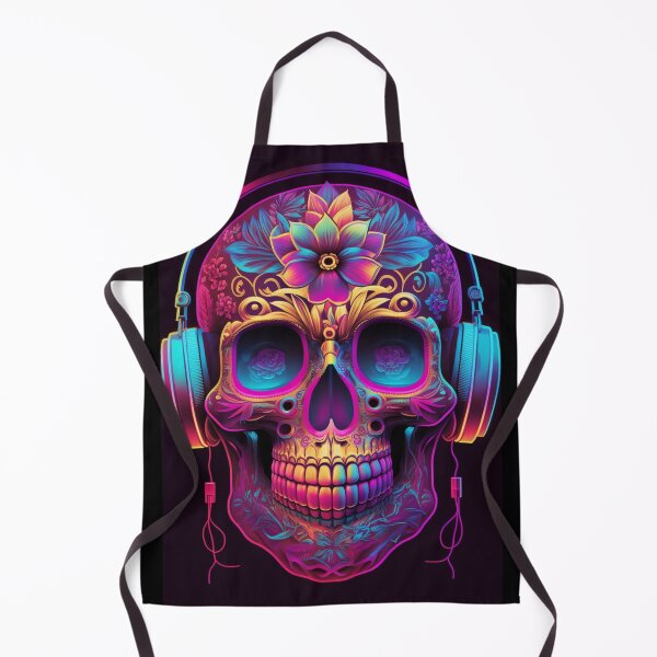 Item preview, Synthwave/Retrowave Sugar Skull designed and sold by RESToRAPTOR.