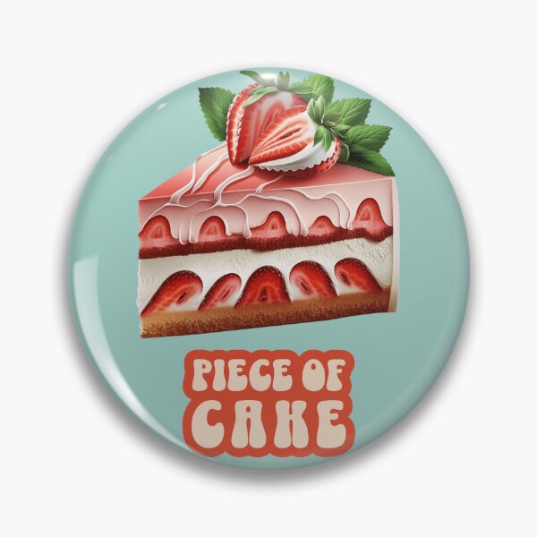 Item preview, Piece Of Cake - Strawberry Creme Jam Cake Pop Art designed and sold by InkyGenies.