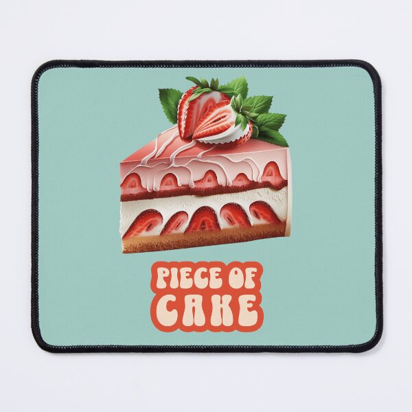 Item preview, Piece Of Cake - Strawberry Creme Jam Cake Pop Art designed and sold by InkyGenies.
