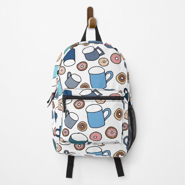 Item preview, Blue Coffee Cups and Donuts designed and sold by RepeatCandy.