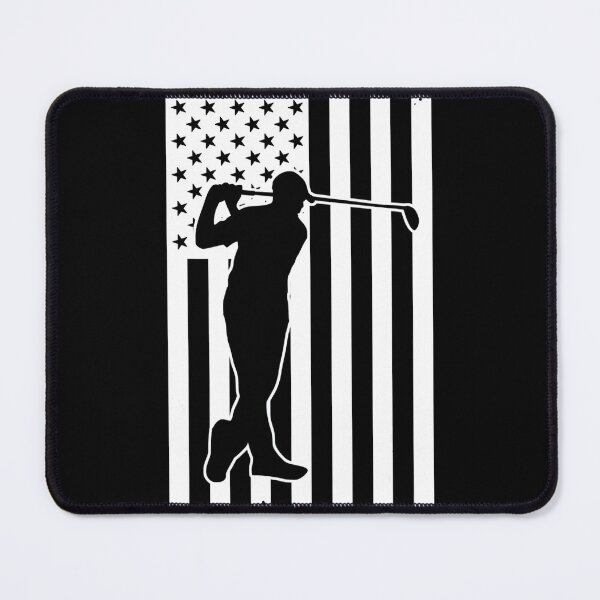 Item preview, A golfer on the flag of the U.S.A designed and sold by Kuki-shop.
