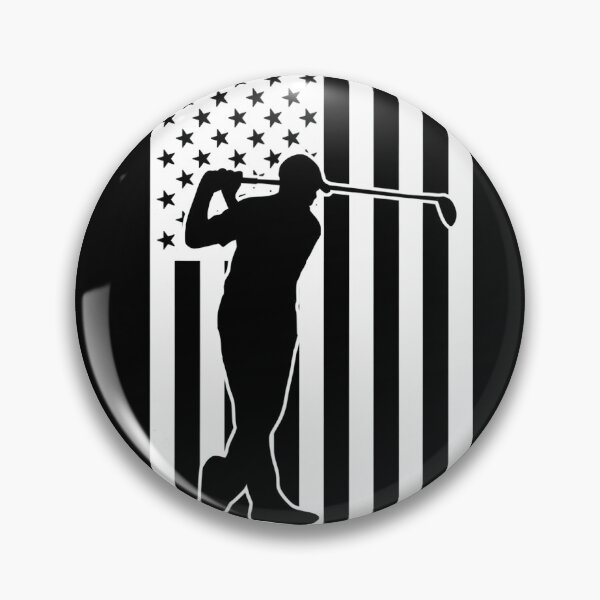 Item preview, A golfer on the flag of the U.S.A designed and sold by Kuki-shop.
