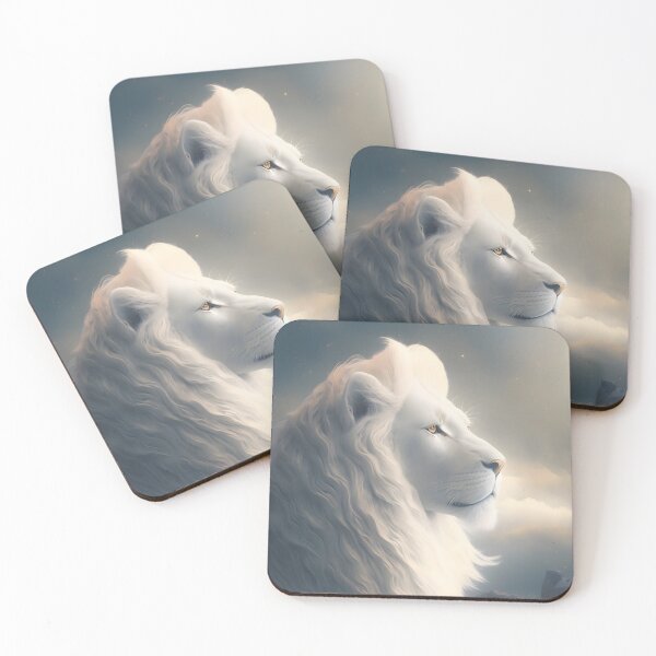 Item preview, White Wise Lion designed and sold by anymalart.
