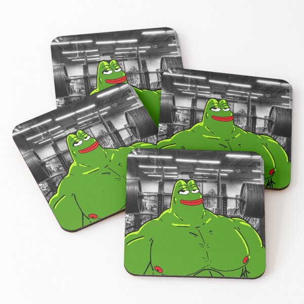 Item preview, Roided bodybuilder Muscle Pepe  designed and sold by Slav-Art.