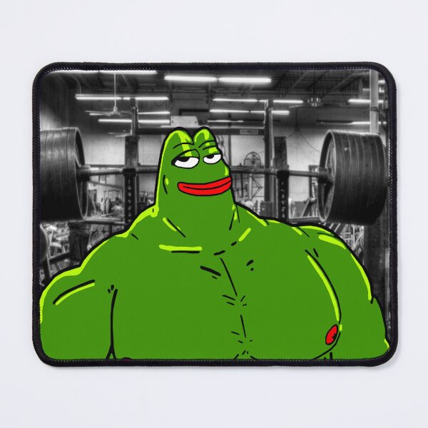 Item preview, Roided bodybuilder Muscle Pepe  designed and sold by Slav-Art.