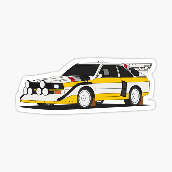 Audi Quattro S1 Sticker for Sale by Studio Snuzi