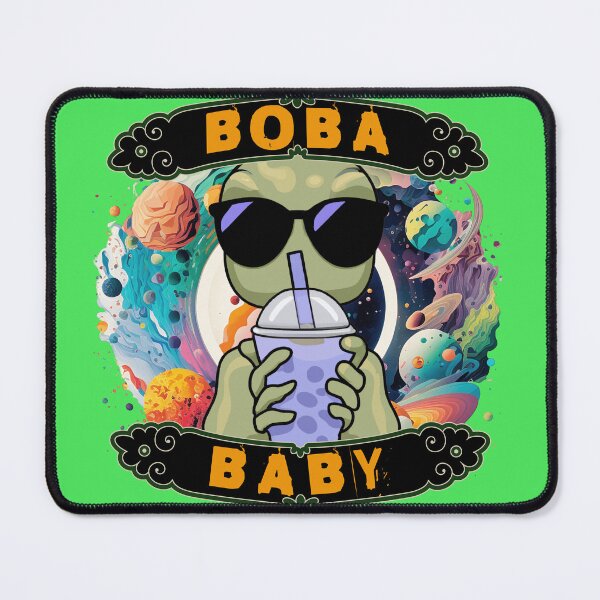 Item preview, Cute baby alien enjoying some boba tea designed and sold by GudVibeIn.
