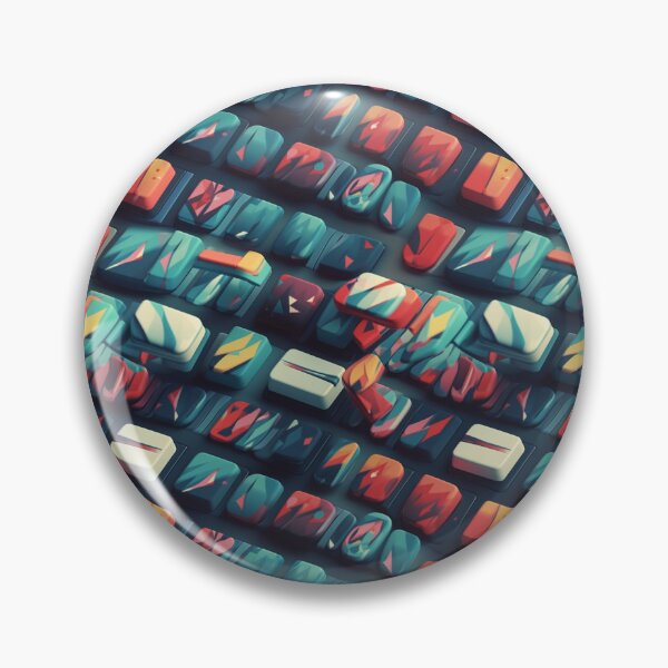 Item preview, Futuristic Endless Keyboard, Abstract Pattern designed and sold by KookyKaboodle.