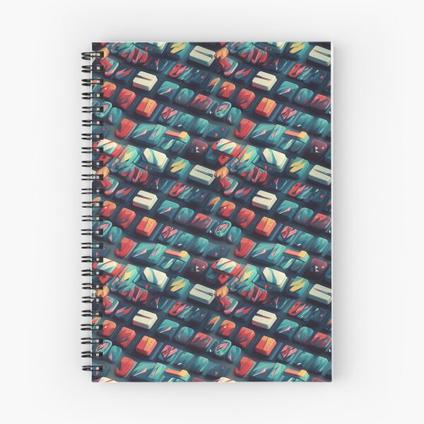 Item preview, Futuristic Endless Keyboard, Abstract Pattern designed and sold by KookyKaboodle.