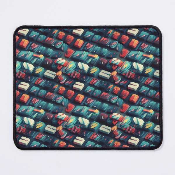 Item preview, Futuristic Endless Keyboard, Abstract Pattern designed and sold by KookyKaboodle.
