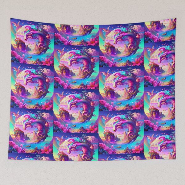 Item preview, multicolor fantasy dragon designed and sold by AlmaBrillante.