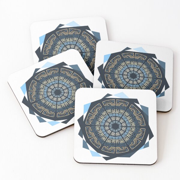 Item preview, Mandala geométrica azul: abraza la serenidad y la geometría designed and sold by fraga-ro.