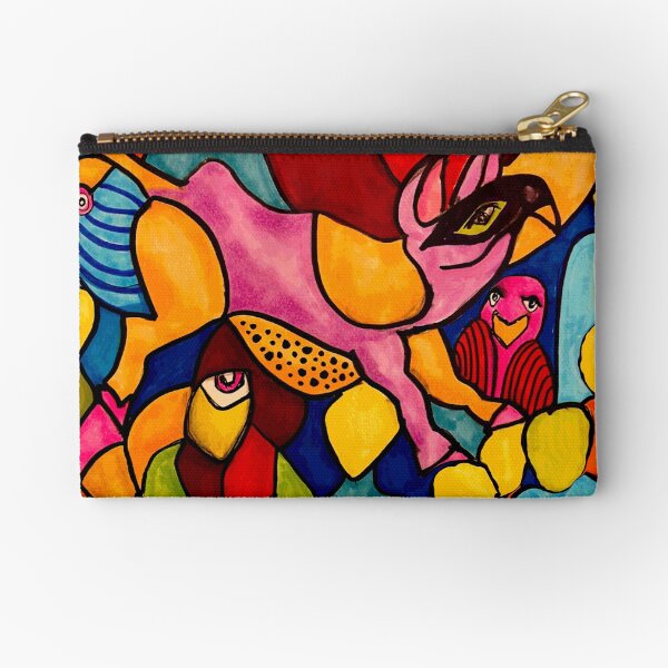 Dinosaur Cow Zipper Pouch