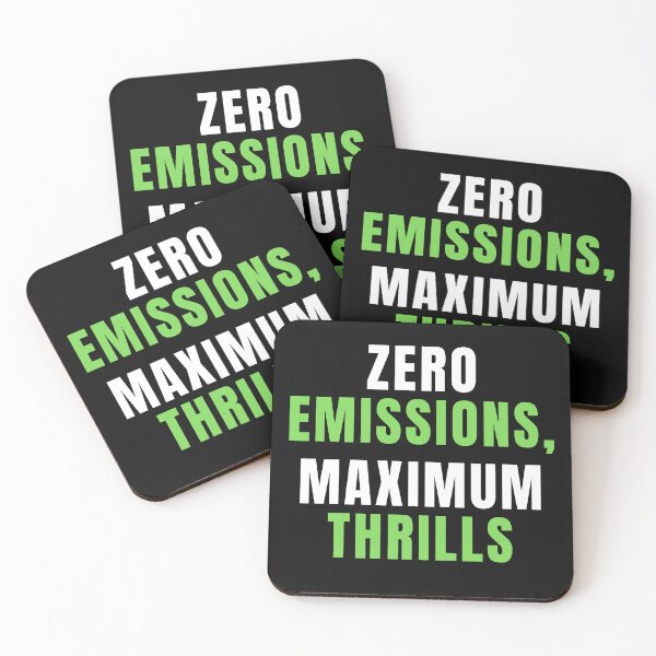 Item preview, Zero Emissions Maximum Thrills, EV Car Funny Electric Car designed and sold by Cryptohaven.