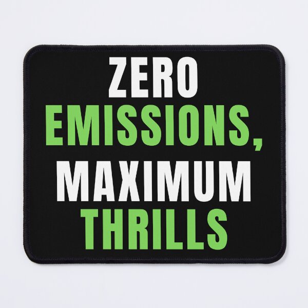 Item preview, Zero Emissions Maximum Thrills, EV Car Funny Electric Car designed and sold by Cryptohaven.