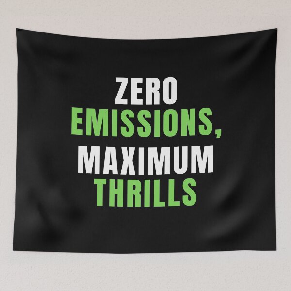 Item preview, Zero Emissions Maximum Thrills, EV Car Funny Electric Car designed and sold by Cryptohaven.