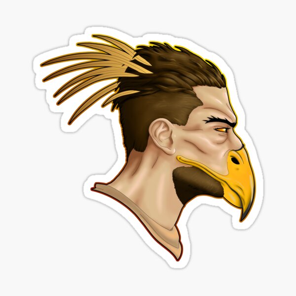 man of prey Sticker