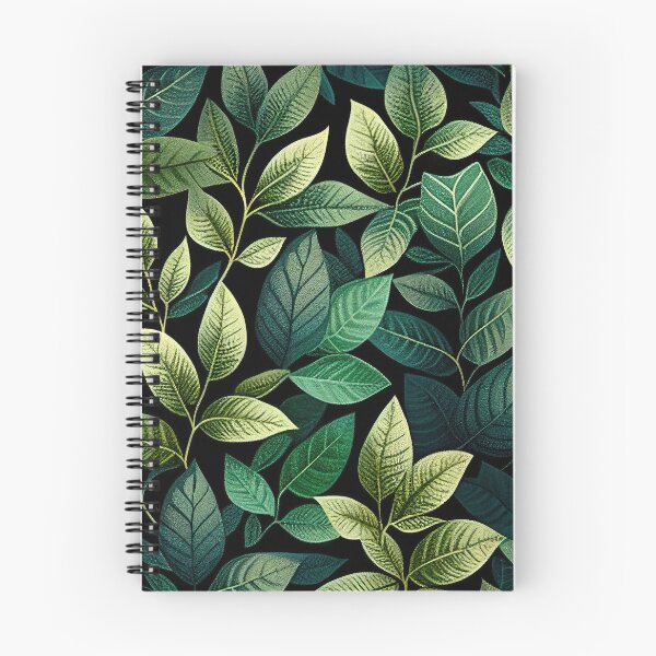 Item preview, Green Leaves Floral Pattern Design with Intricate Details designed and sold by Aurora Hues.