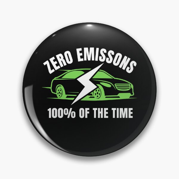 Item preview, Zero Emissions 100% Of The Time EV Car Funny Electric Car designed and sold by Cryptohaven.