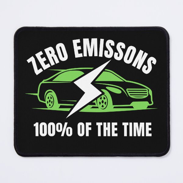 Item preview, Zero Emissions 100% Of The Time EV Car Funny Electric Car designed and sold by Cryptohaven.