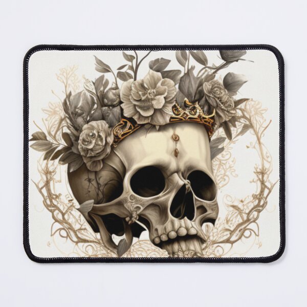 Item preview, Flowery skull designed and sold by Nickyvb.