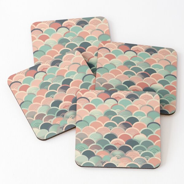 Item preview, Pastel Fan Shaped Pattern designed and sold by MoodMedley.
