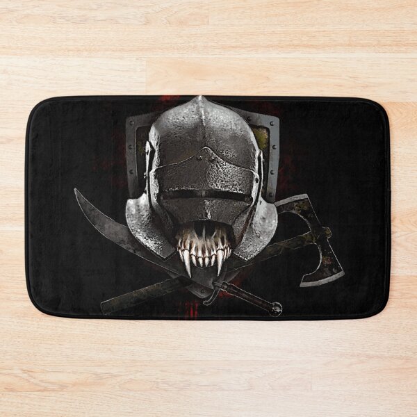 Item preview, Medieval mercenary skull designed and sold by Heretic Graphics.