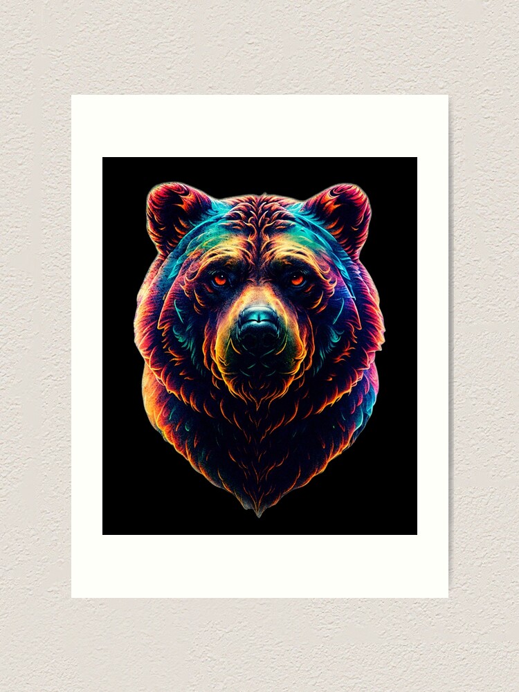 Colorful Grizzly Bear Colorful Grizzly Bear