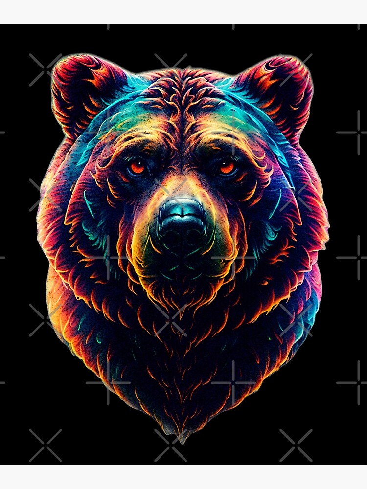 Colorful Grizzly Bear Colorful Grizzly Bear