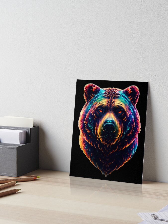 Colorful Grizzly Bear