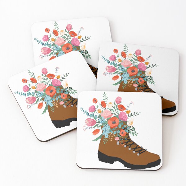 Item preview, Floral Hiking Boots gift idea designed and sold by Adorable Designs.