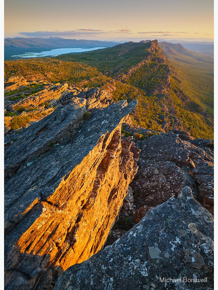 Thumbnail 2 of 2, Art Board Print, Mt Difficult South Summit, Grampians, Victoria, Australia designed and sold by Chockstone.