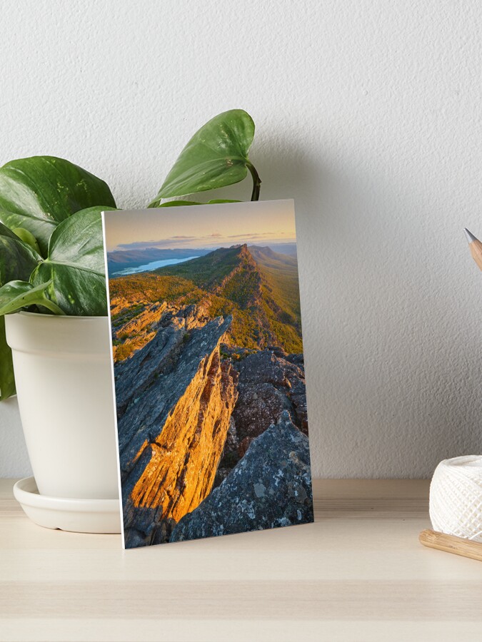 Thumbnail 1 of 2, Art Board Print, Mt Difficult South Summit, Grampians, Victoria, Australia designed and sold by Chockstone.