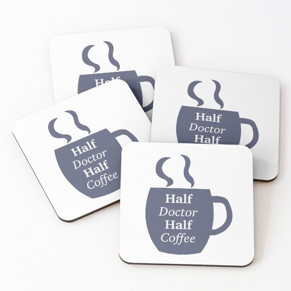 Item preview, Half Doctor Half Coffee designed and sold by peachesandfizz.
