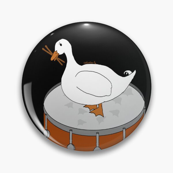 Item preview, Drummer duck (quack attack) designed and sold by Calyptemily.