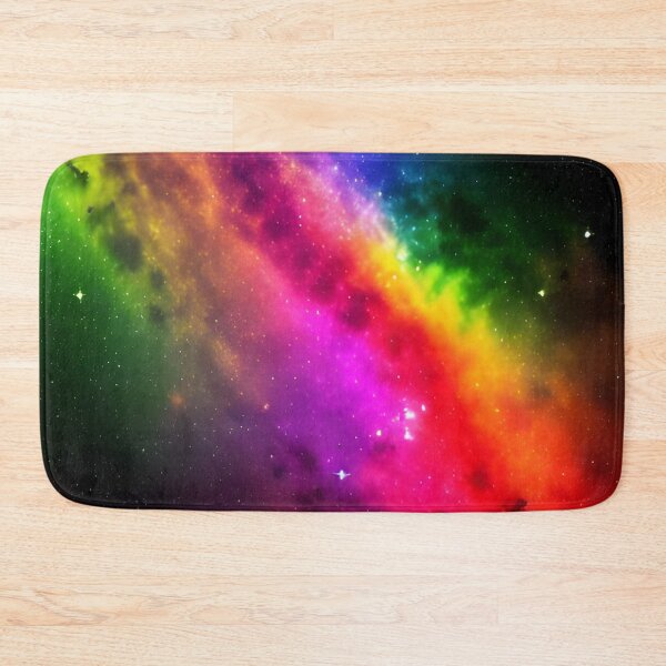 Aperçu de l'œuvre Rainbow Nebula Stars Space Colorful créée et vendue par VersoShopping.