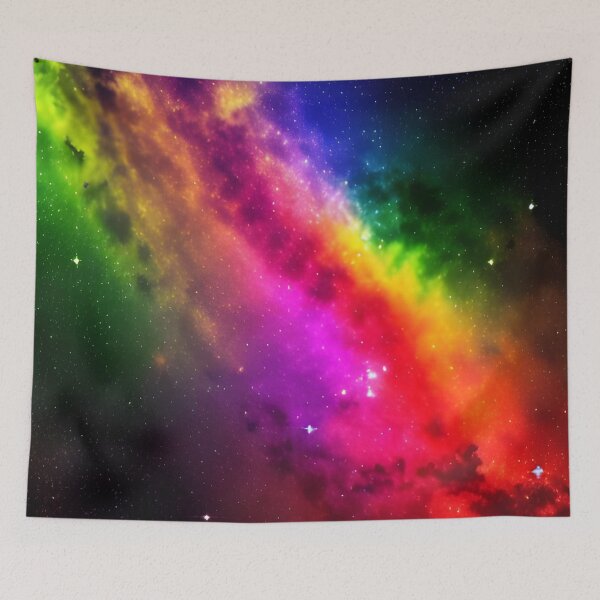 Artikelvorschau, Rainbow Nebula Stars Space Colorful entworfen und verkauft von VersoShopping.