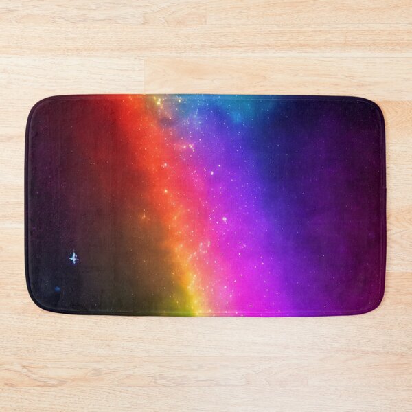Aperçu de l'œuvre Rainbow Nebula Stars Space Colorful créée et vendue par VersoShopping.