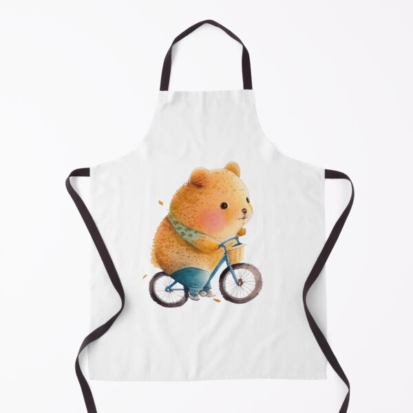 Item preview, Adorable knitted kawaii baby quokka on a bike, art for children designed and sold by MCreativeStore.