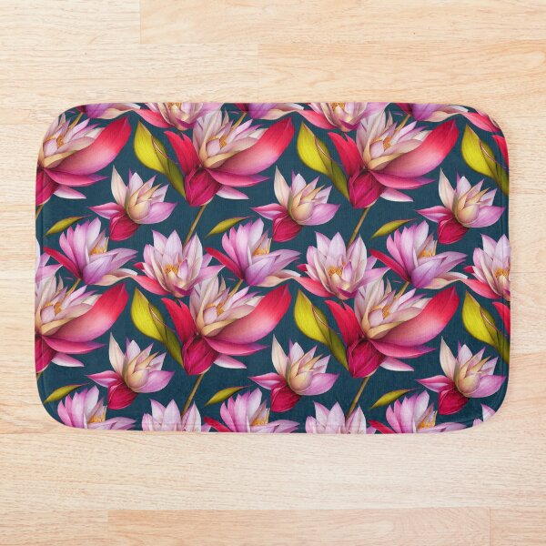 Item preview, Red and Pink Oil Paint Flowers Seamless Pattern designed and sold by Wishinglob.