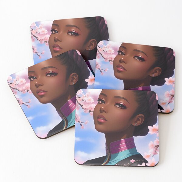 Item preview, Cherry Blossom Gworl 2 | Black Anime Girl designed and sold by blackanimemecca.
