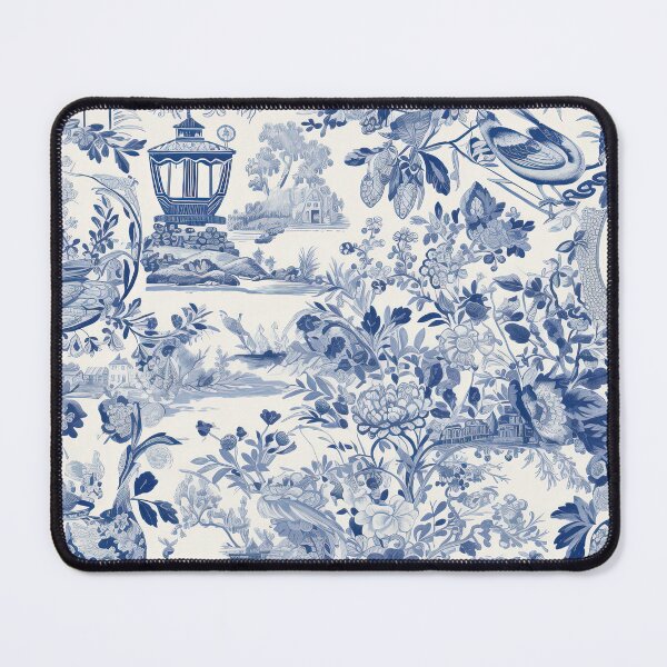 Item preview, Toile De Jouy Traditional Blue and White Pattern Seamless designed and sold by LividPhoto.