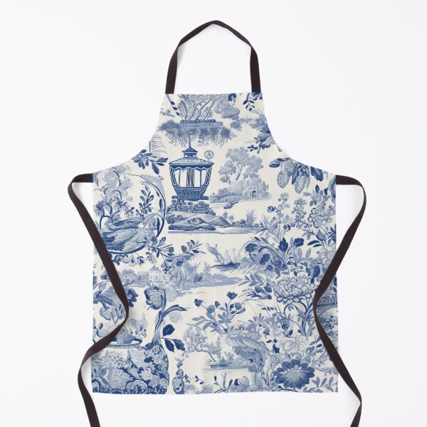 Item preview, Toile De Jouy Traditional Blue and White Pattern Seamless designed and sold by LividPhoto.