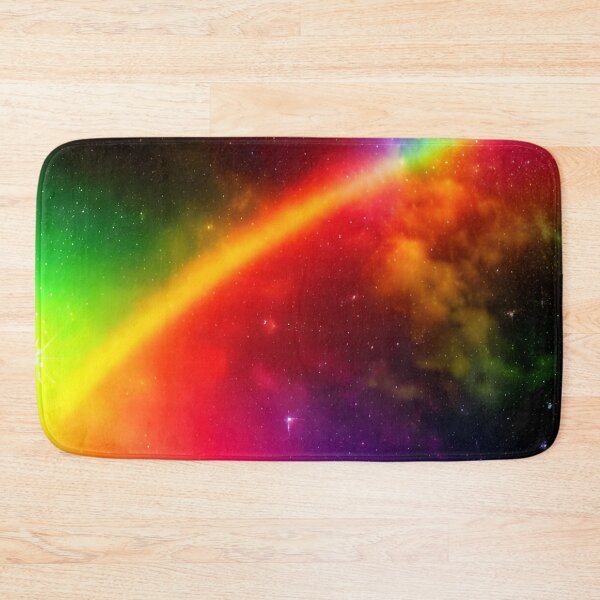 Aperçu de l'œuvre Rainbow Nebula Stars Space Colorful créée et vendue par VersoShopping.