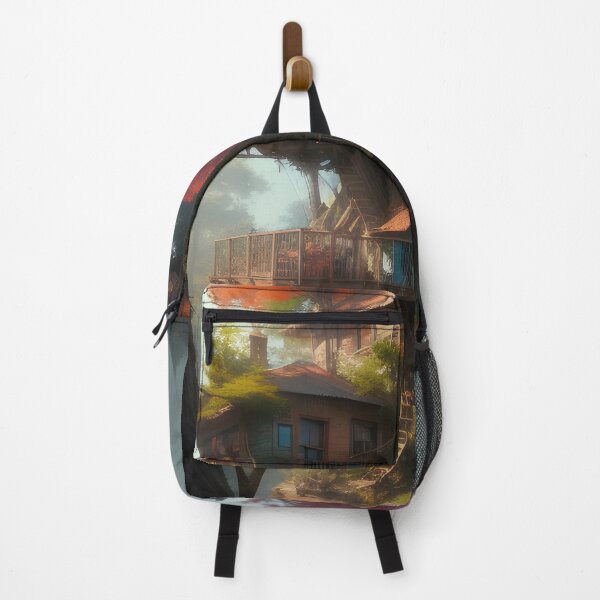 Item preview, Magical Tree House Drawing Fantasy Art Landscape designed and sold by VersoShopping.