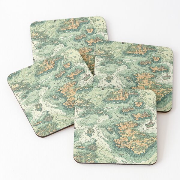 Item preview, map pattern designed and sold by Banded-Canyon.