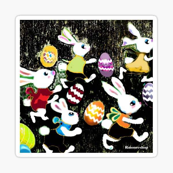 Item preview, Bunny and Egg Run designed and sold by rmoneeshop.