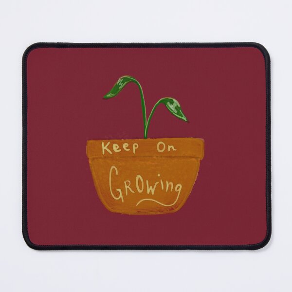 Item preview, "Keep On Growing" Inspirational Plant Pot Sticker Design designed and sold by designsbyjuliee.