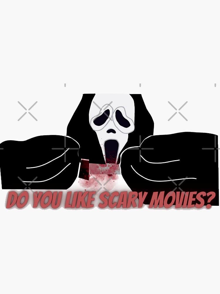 Horror Movie Sticker, Y2k Sticker, Sticker Make Scream, Spooky