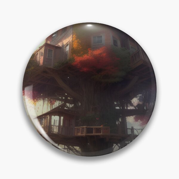Item preview, Magical Tree House Drawing Fantasy Art Landscape designed and sold by VersoShopping.